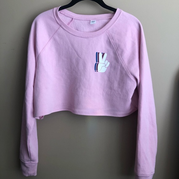 Cropped Peace Sweater - Picture 2 of 3